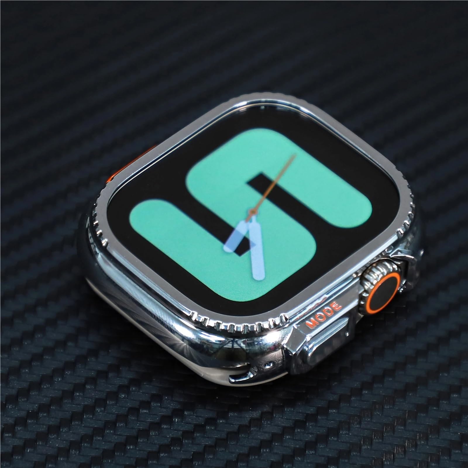 KLVN Cover in metallo per Apple Watch Ultra 2 S10 42mm S10 46m 49mm 45mm Custodia protettiva per paraurti iWatch Series 9 8 7 6 5 SE 44MM Lunetta cambia in Ultra