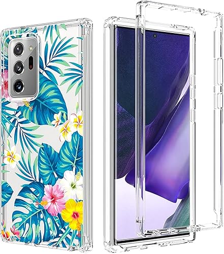 Zoeirc Funda para Galaxy Note 20 Ultra 5G, Samsung Note 20 Ultra Clear Case, TPU 360 cuerpo completo a prueba de golpes híbrido parachoques