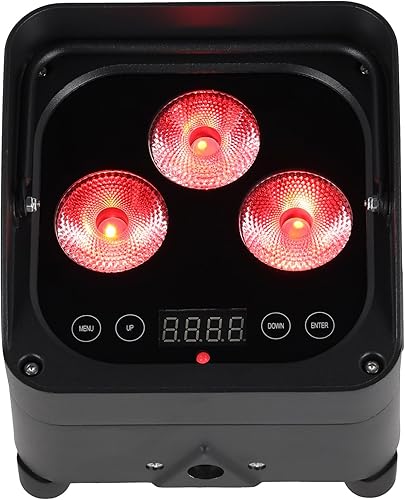 Miniatura 4 de Rockville Wet PAR 50 - Luz LED impermeable para DJ, 25 W, DMX inalámbrico, control remoto RF, RGBWA+UV, funciona con batería, clasificación IP64,