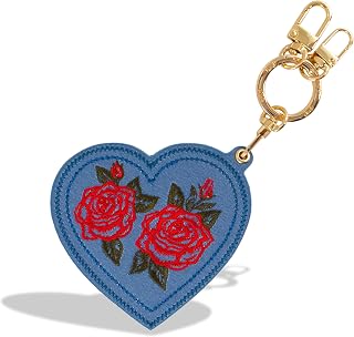 Sonix Keychain Case Compatible with Apple AirTag (Denim Roses)