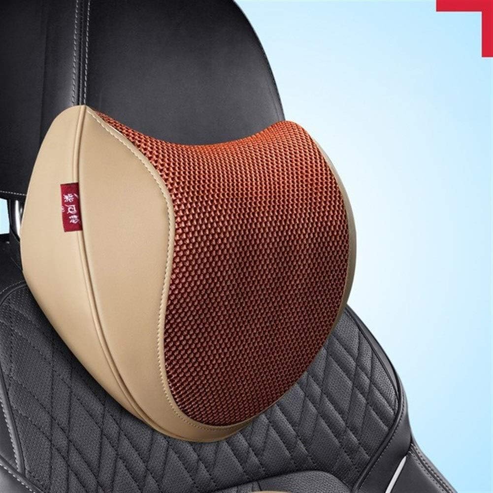 Wqadpj オフィスホーム車の自動車インテリアアクセサリーのための5色の低反発シートチェア腰椎バックサポートクッション枕 車のランバーサポートクッション Color Name Neck Lb ネックピロー サイズ Neck Lb