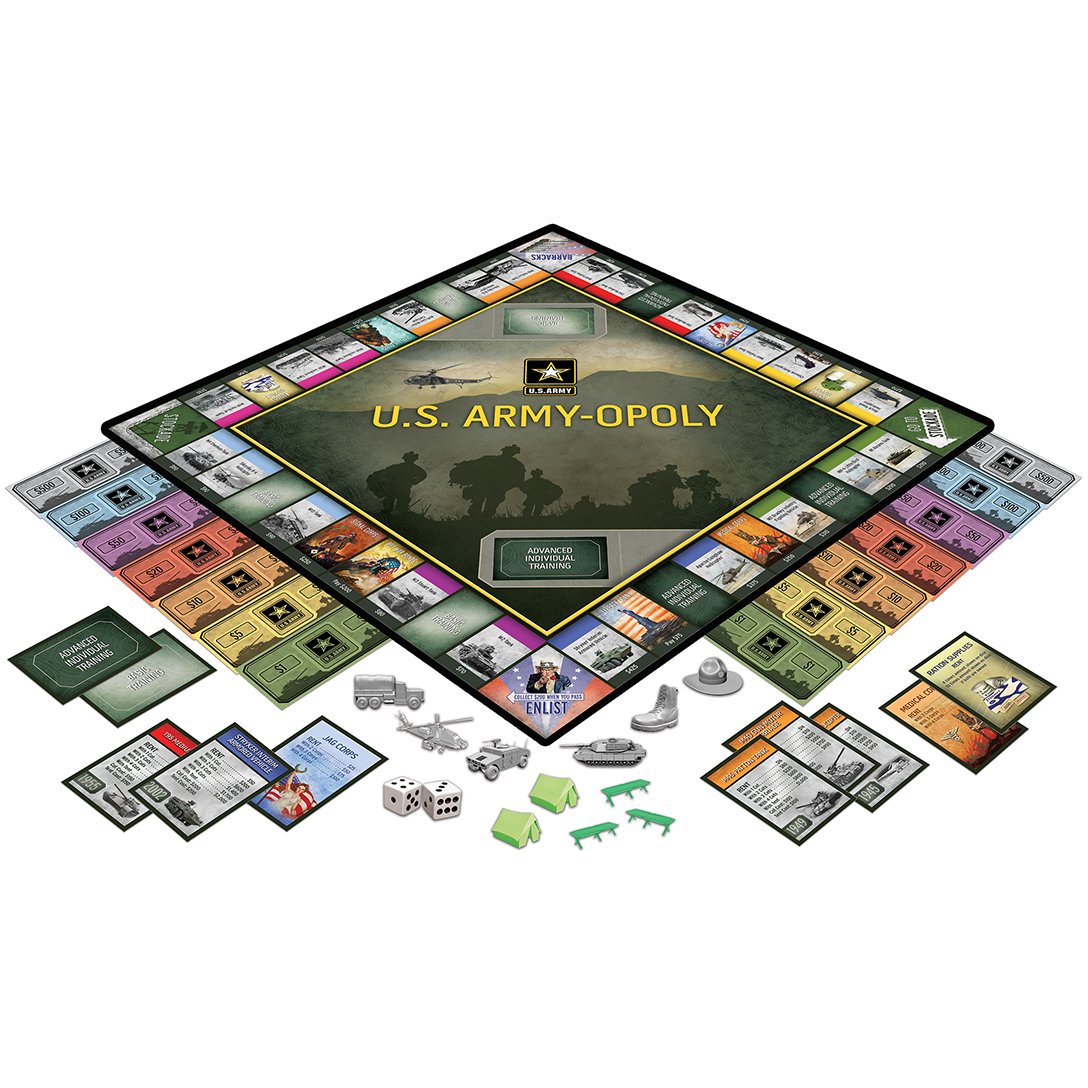 Amazon.com: MasterPieces Opoly Board Games - U.S. Army Opoly