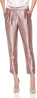 Elle Shiny Textured Straight Trouser for Women