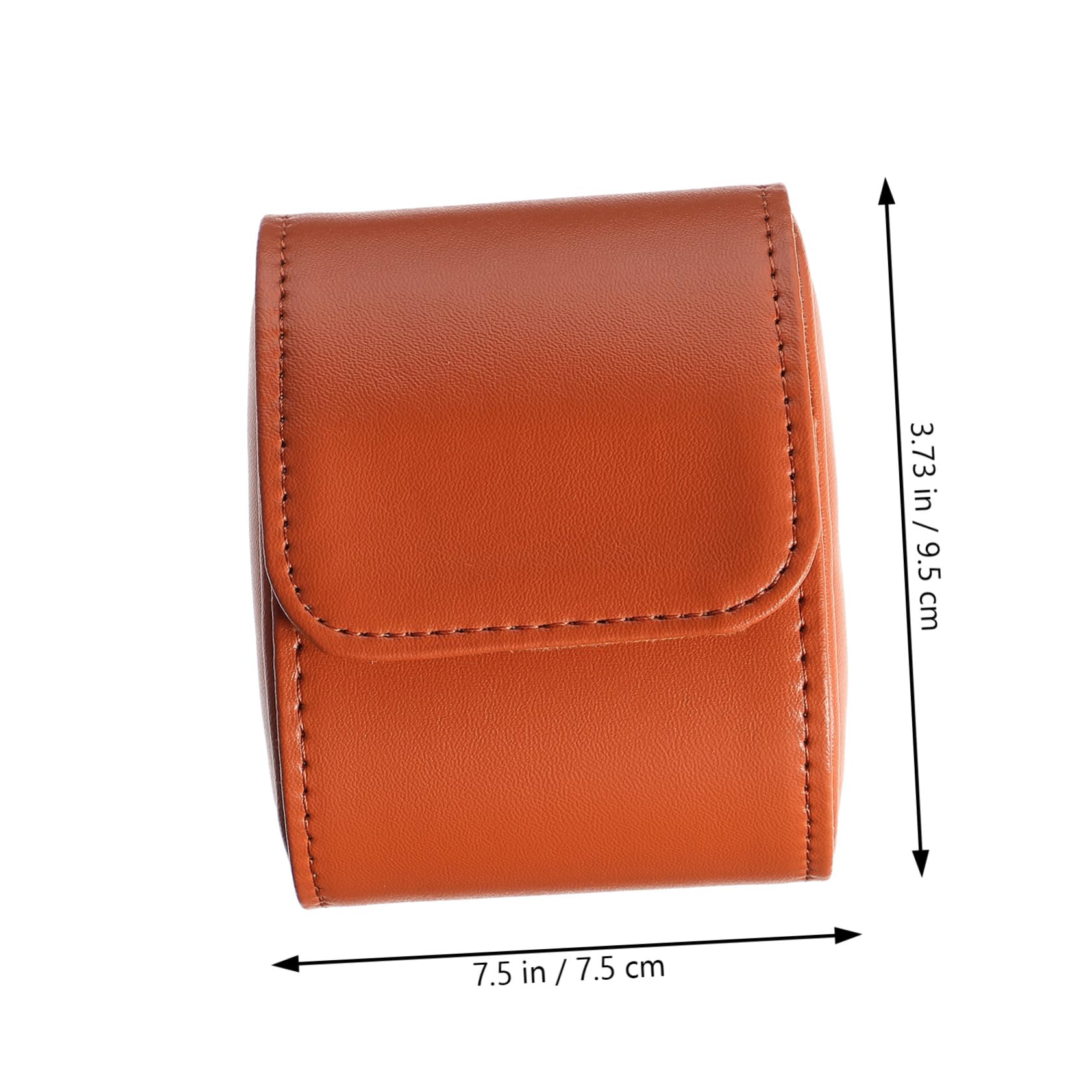 Hohopeti PU Uhrenetui Reiseetui für Herren und Damen Tragbarer Organizer für Einzelne Uhr Leichte Aufbewahrungsbox mit Sicherem Verschluss Kompakte Reisebox für Uhr und Schmuck