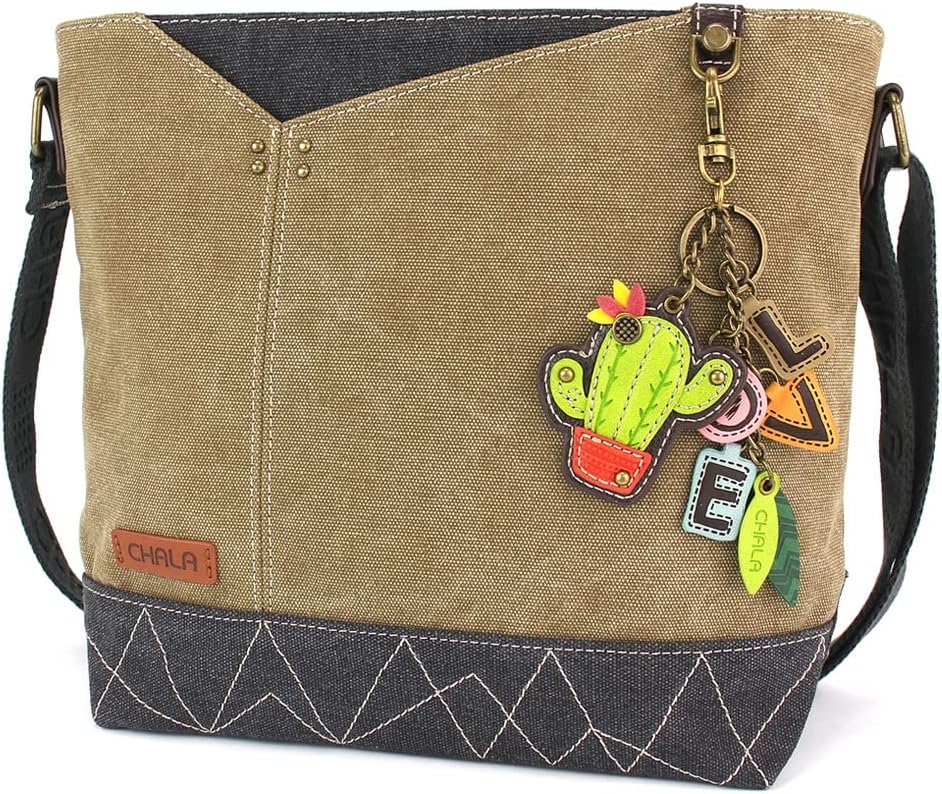 CHALA Prism Crossbody - Charming Charms Cactus+LOVE - Olive
