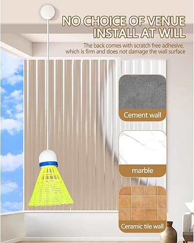 Miniatura 3 de GBSELL Juego de bádminton de estudio interior para principiantes amantes del bádminton, conjunto automático de equipos de práctica de bádminton,