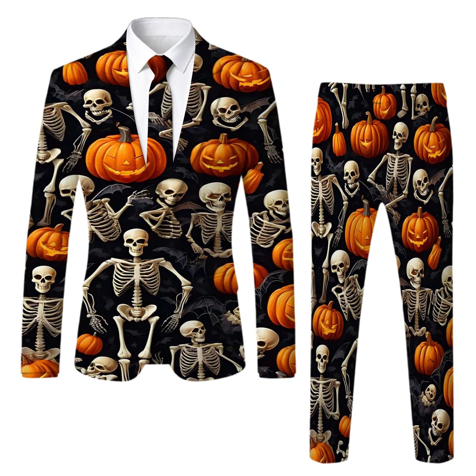 Completo da Uomo Tre Pezzi Stampato per, Ideale per Feste in Maschera ed e | Abito Sposo Uomo 2026 Tuta Sconti Tre Mamma Garzata 58 Relaxed Aperti Collo Stravagante Revers Unico Moderne Lucido