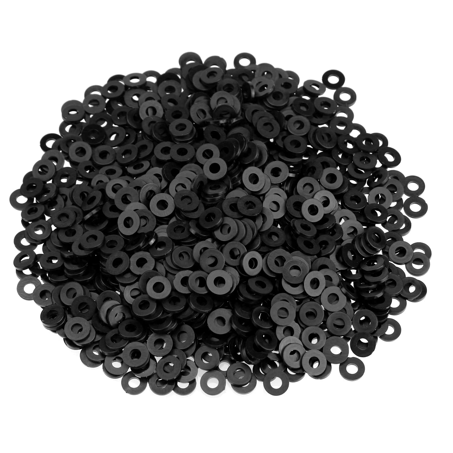 500 Pieces M3 Black Nylon Flat Washers, Plastic Washers, Inner Diameter 3mm, Outer Diameter 7mm, Thickness 1.0mm-image-5