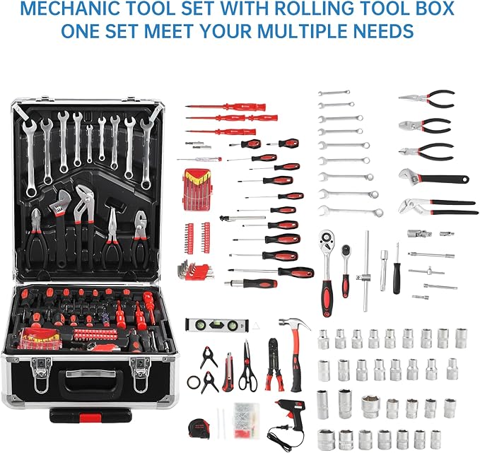 Kit de Herramientas Profesional de 800 Piezas en Maletín de Acero miniatura 2