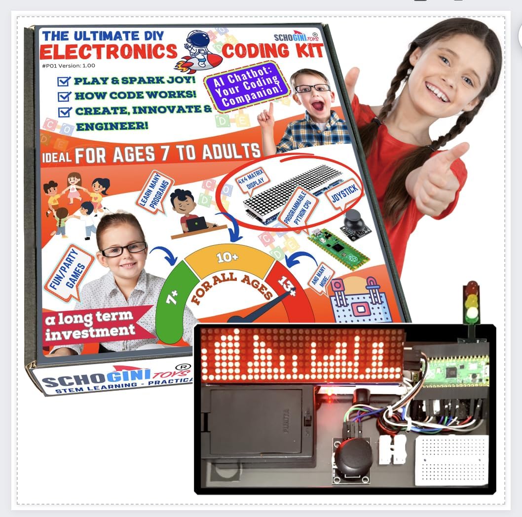Buy Schogini Toys Python Coding Kit - Interactive Electronics and ...