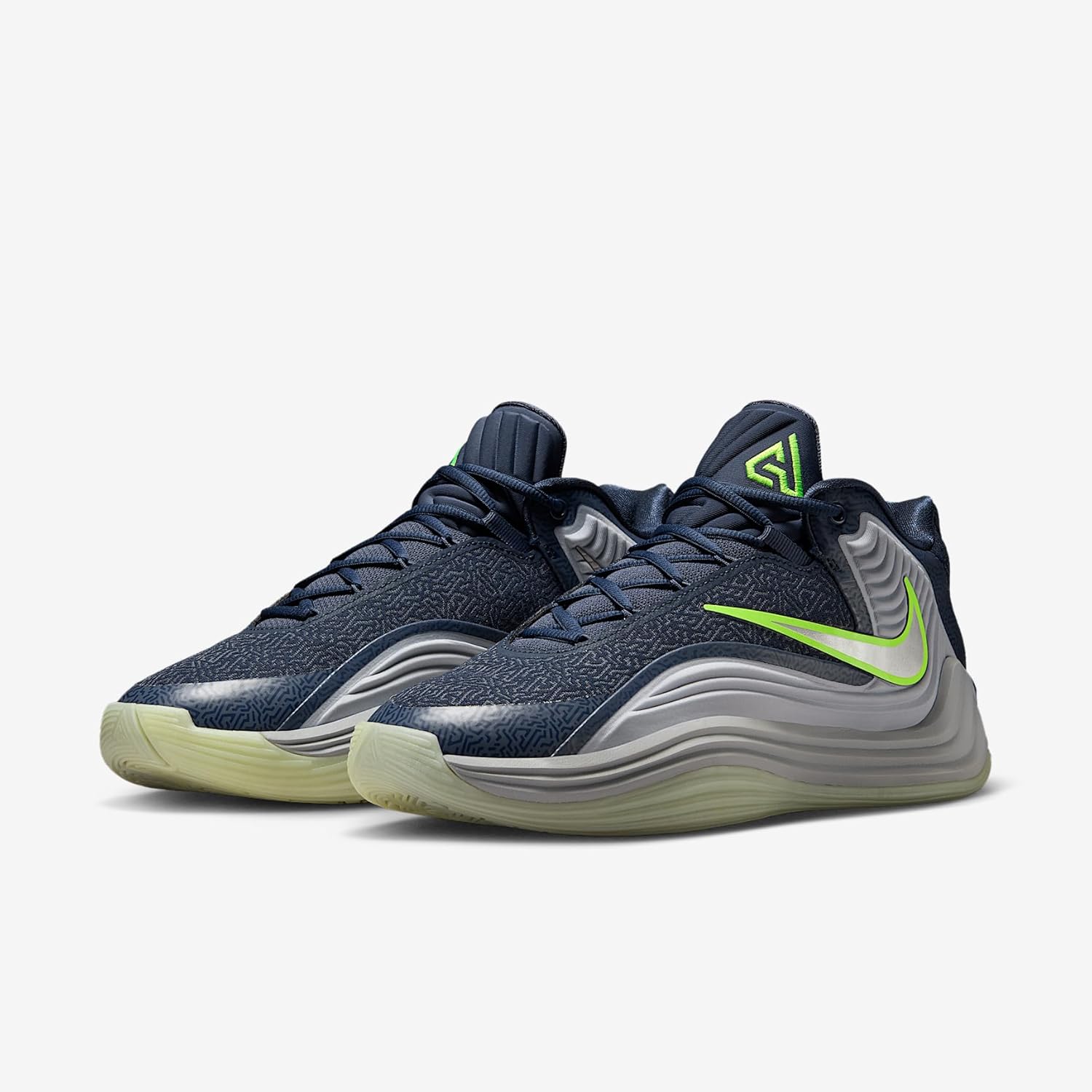 Giannis Freak 7 "Night Shift Basketball Shoes (Thunder Blue/Wolf Grey/Midnight Navy/Phantom) Size 7.5