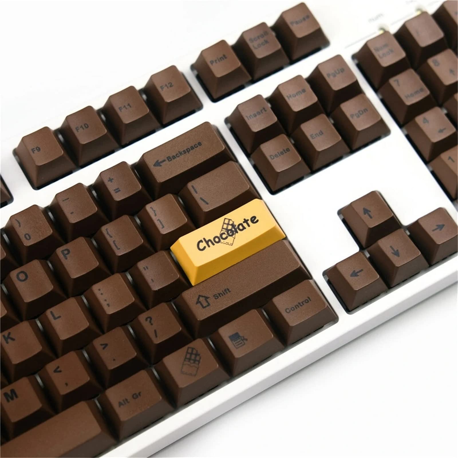 Amazon | キーキャップセット 125キーチョコレートキーキャップセット