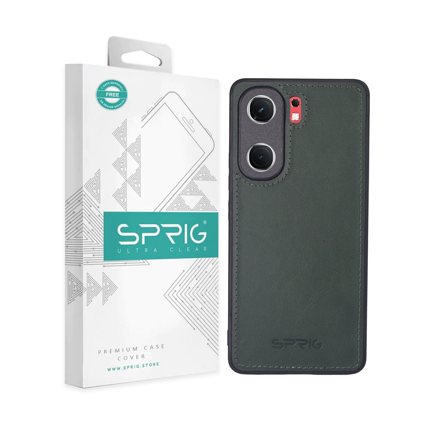 SPRIG TPU Matte Leather Back Cover/Back Case for iQOO Neo 9 Pro (Green) (B0D7ZRB1JZ) Amazon Price History, Amazon Price Tracker