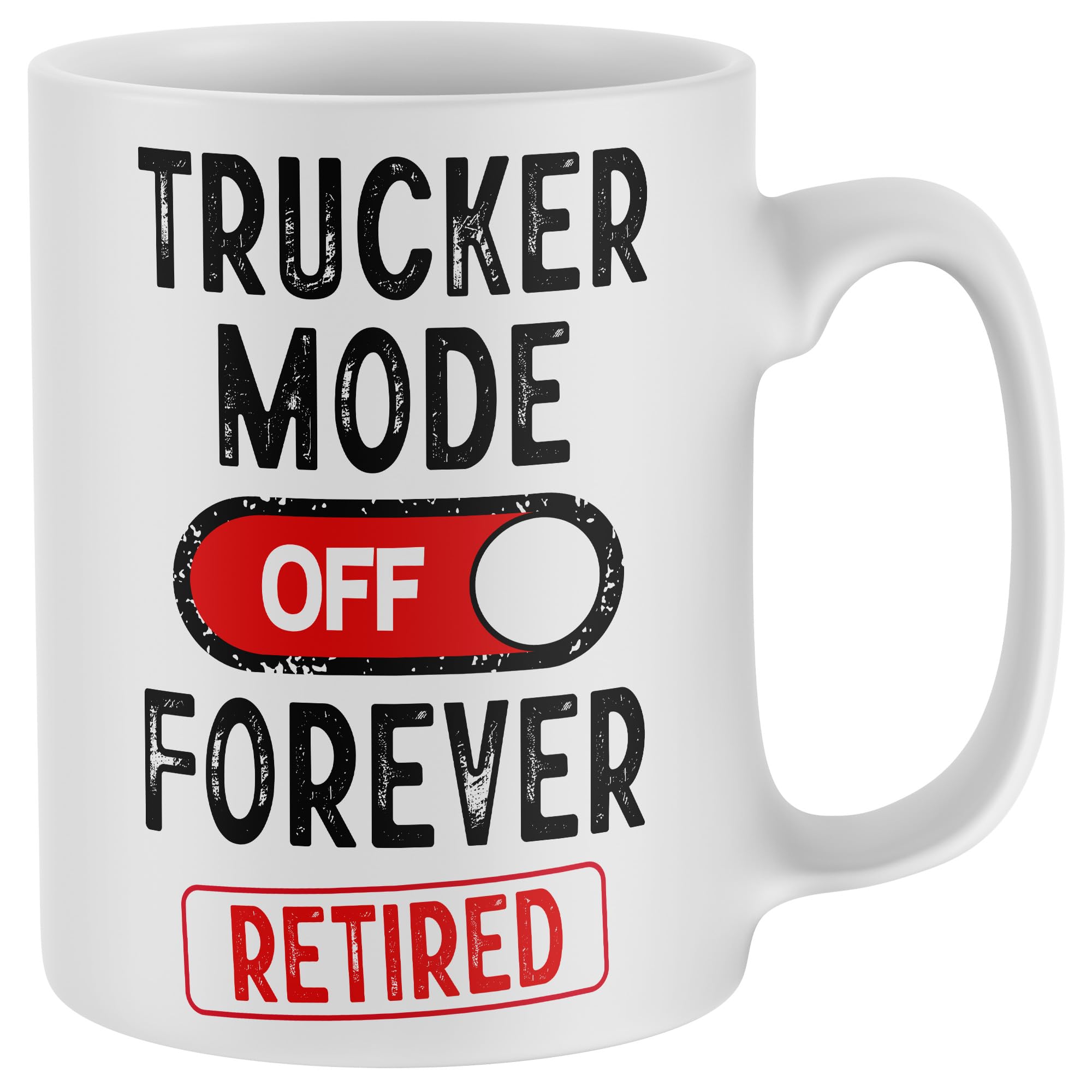 Purple Print House Retirement Mug For Lorry Drivers Men Women Trucker Mode Off Cup
