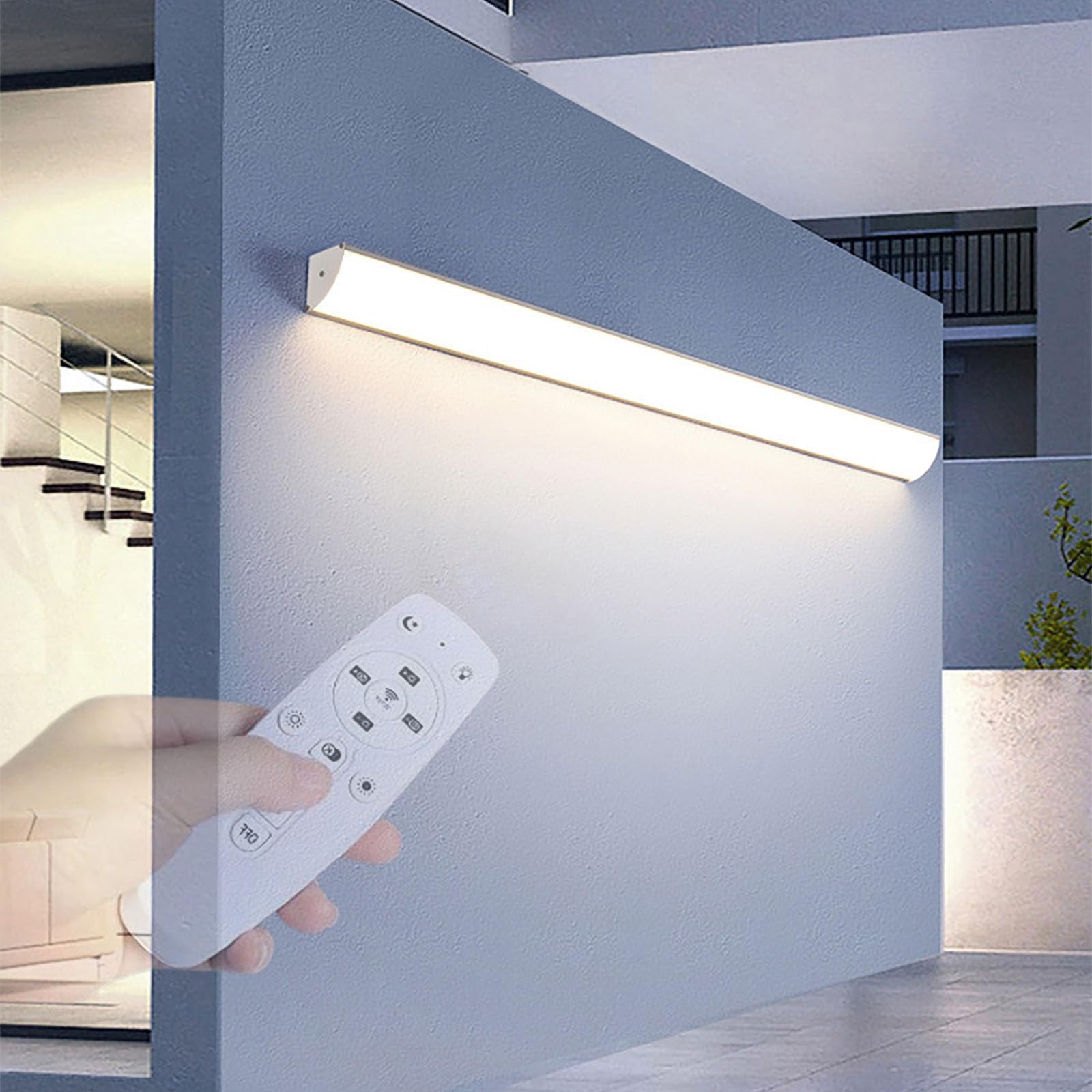 Eclairage mural extérieur dimmable avec télécommande pour grand jardin - 8