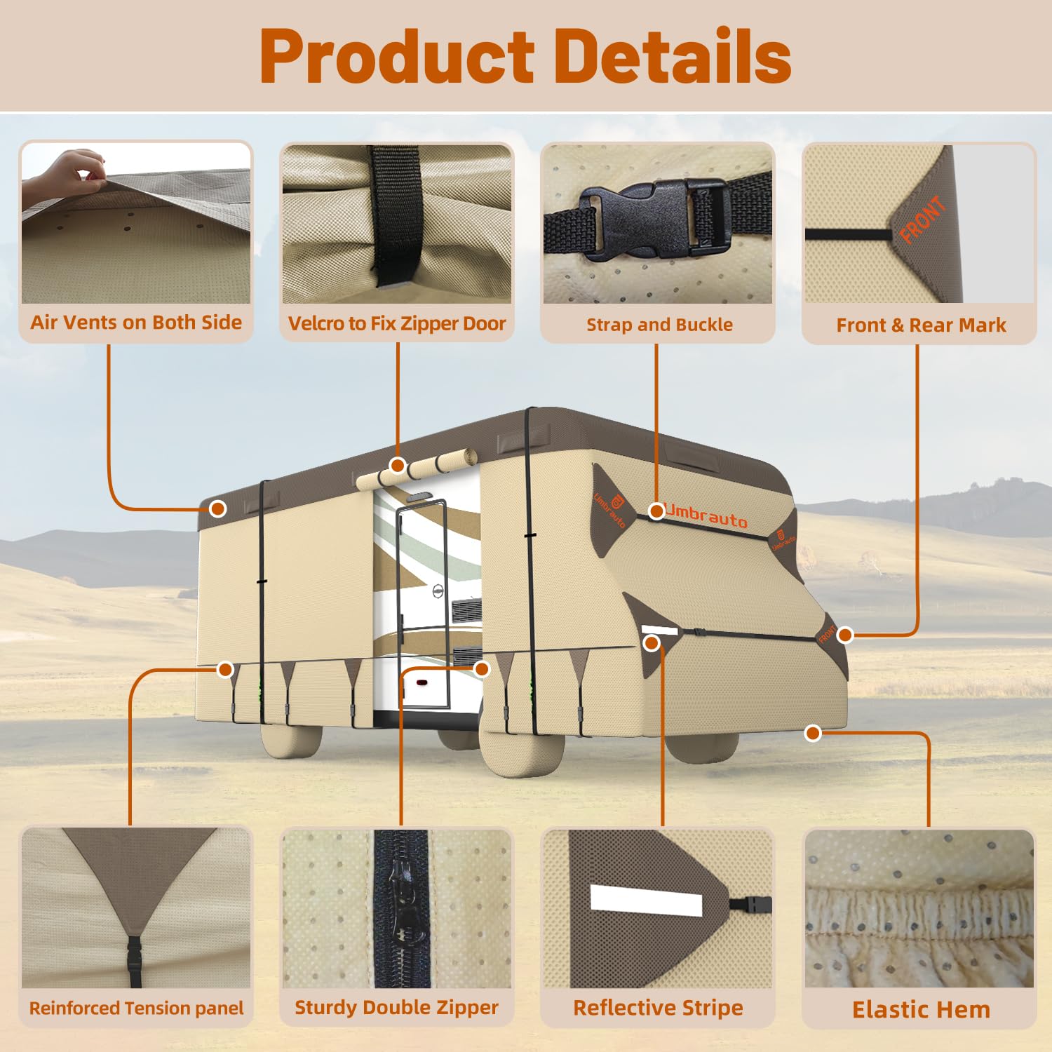 Snapklik.com : Umbrauto Class C RV Cover Upgraded Heavy Duty 7 Layers ...
