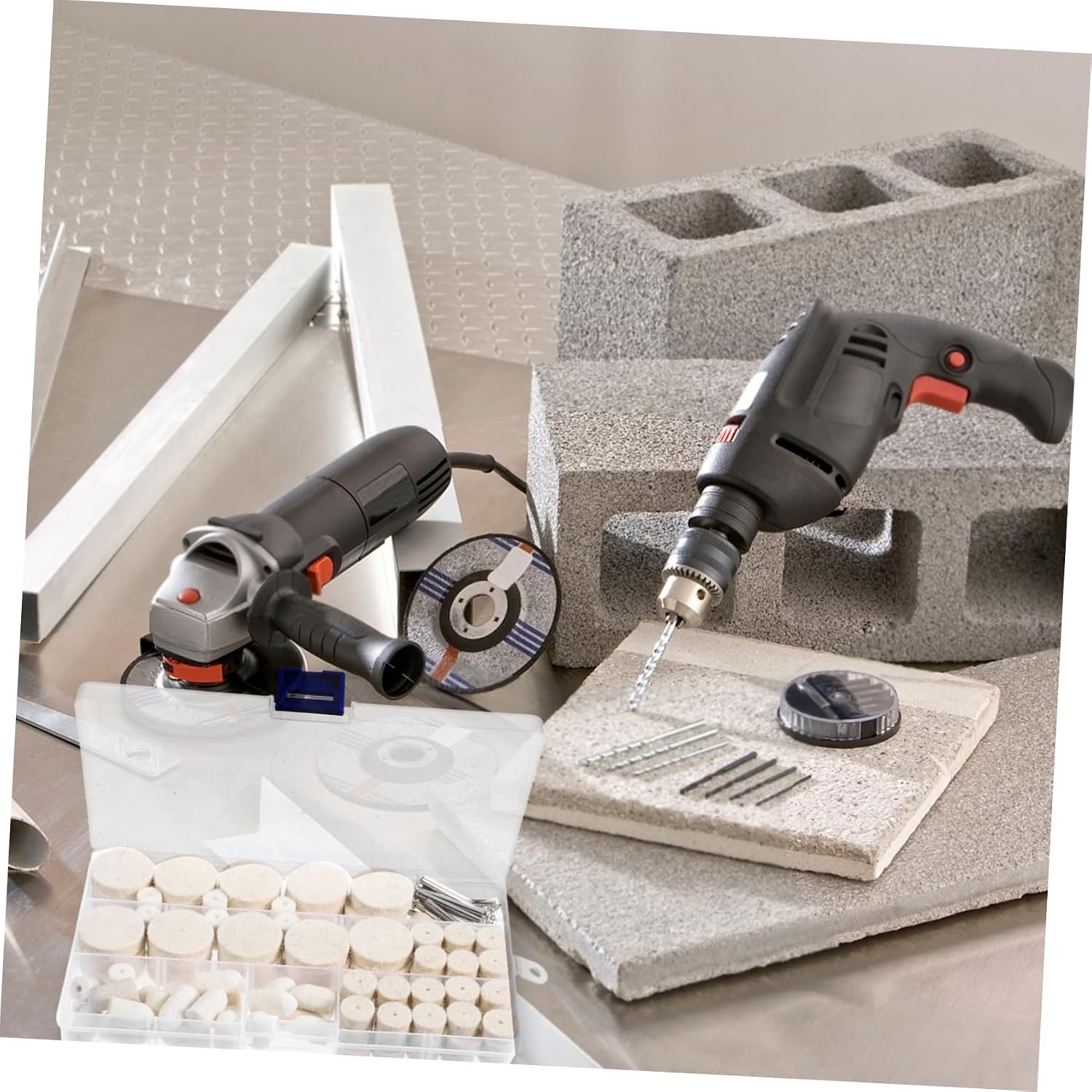 Wool Buffing Head Polishing Attachment for Workshop Use