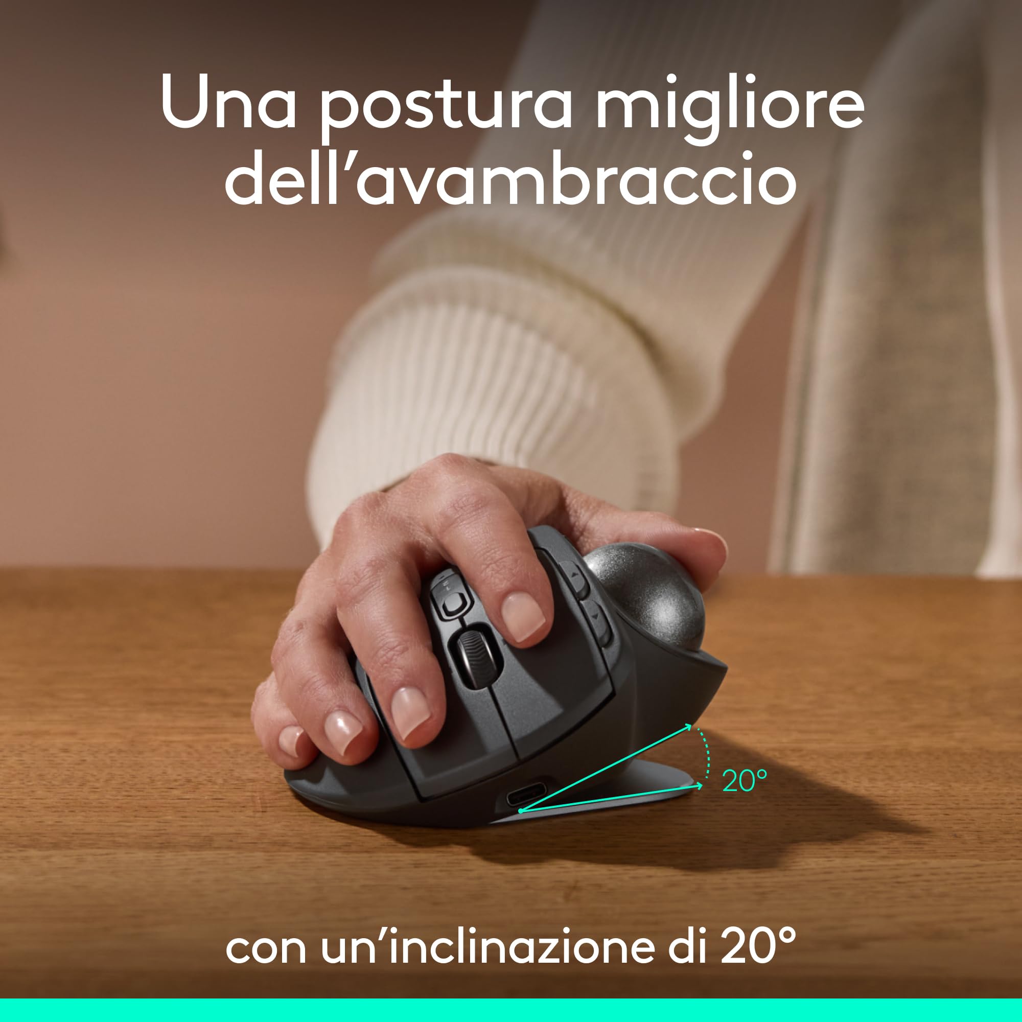 【logicool】MX ERGO S MX Ergo S - Mouse trackball wireless | Logitech