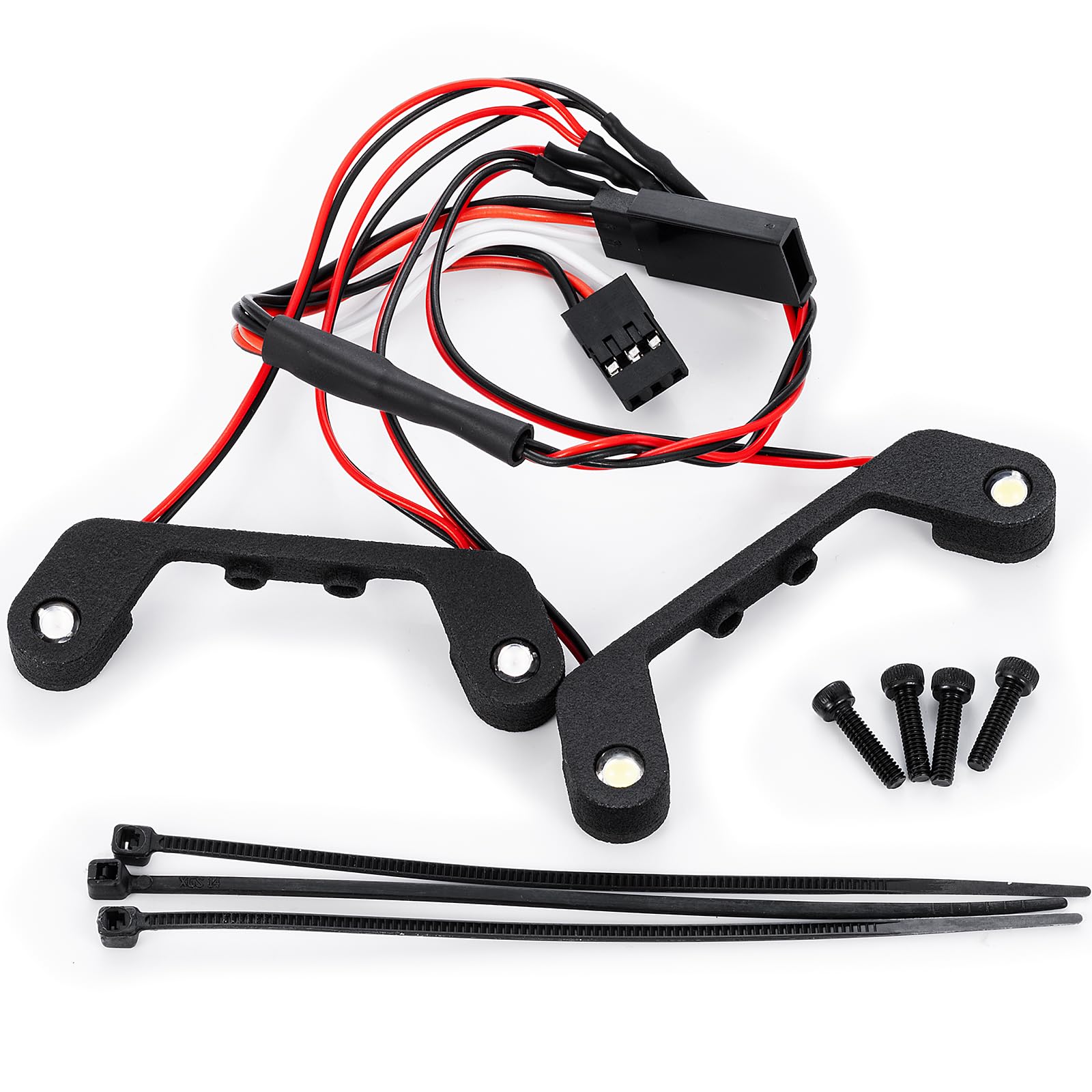 BRKRC RC Front & Rear Lights Kits,Headlight Taillights Set for Arrma 1/18 Granite Grom RC Crawler Car Upgrade Parts