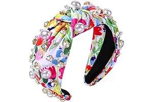 Embellished Easter Headbands for Women, Knotted with Rhinestones and Pearls