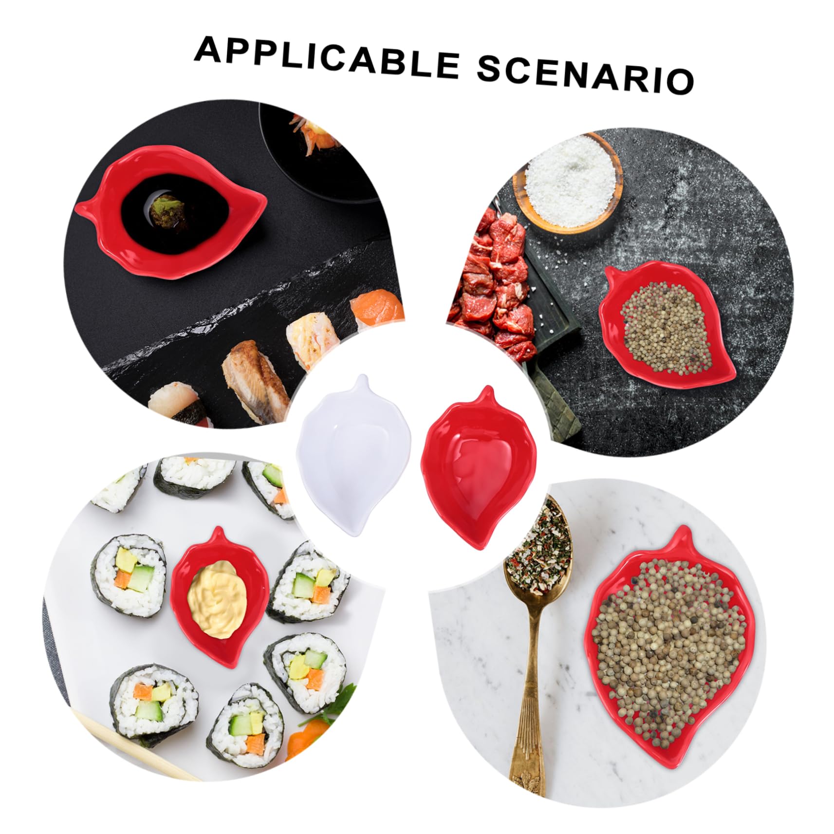 Alipis 1Set Sauce Dishes Assorted Color Side Dish Bowls for Dipping Sauces for Charcuterie Boards Prep and Serving and Lightweight