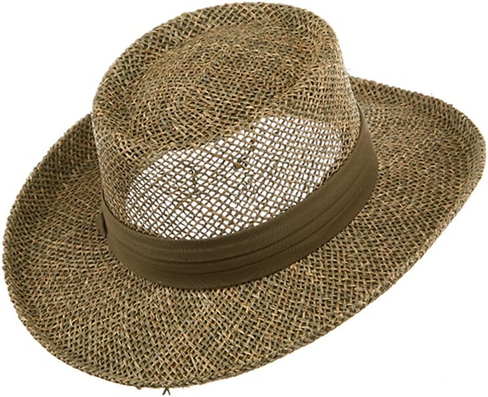 MG Gambler Straw Hat - Navy Band