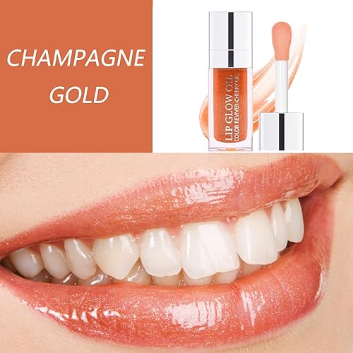 Miniatura 2 de Aceite de labios voluminoso brillo de labios hidratante bálsamo labial tintado cuidado de labios transparente brillo de cabeza de cepillo grande