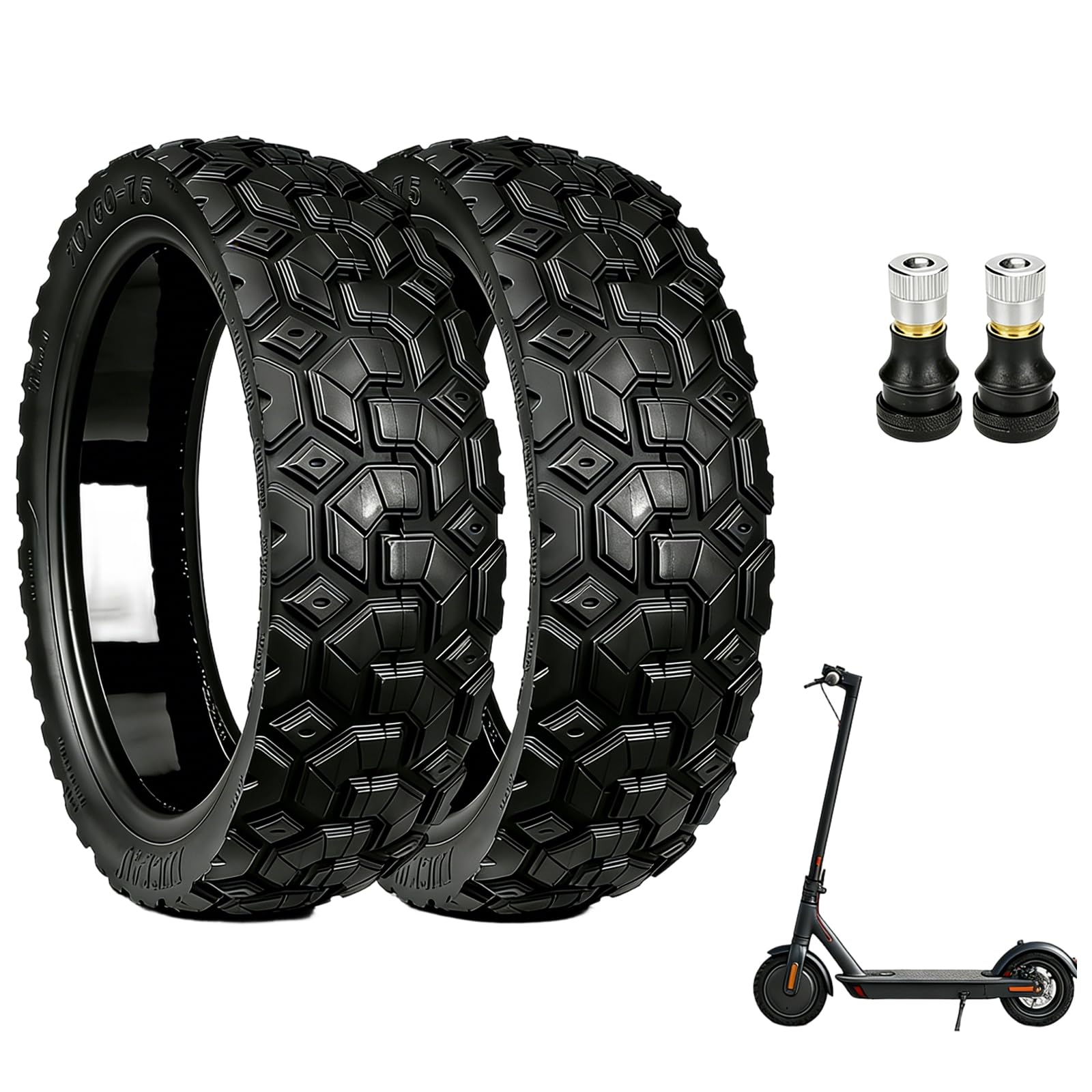 70/60-7,5 Vollreifen für Segway Ninebot ZT3/ZT3 Pro, 11 Zoll Selbstreparierender Schlauchloser Reifen Offroad Ersatzreifen Elektroroller Vollreifen für Scooter Rutschfester Vakuumreifen