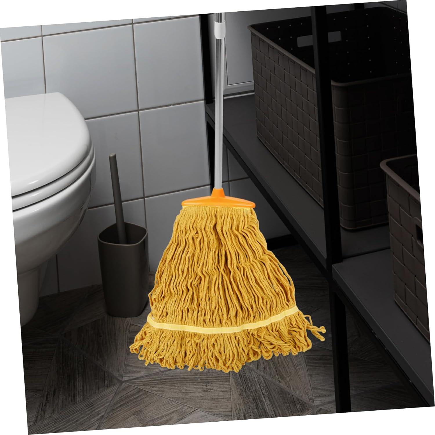 2pcs Reusable Mop Heads Industrial Mop Head Replacement for Floor Cleaning Washable String