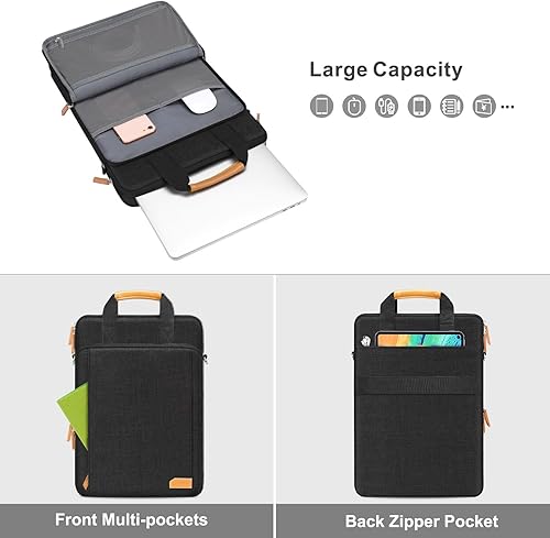 Miniatura 2 de MOSISO Bolsa protectora 360 para laptop, bolsa vertical de 15.6 pulgadas para computadora compatible con MacBook Pro de 16 pulgadas, HP, Dell,