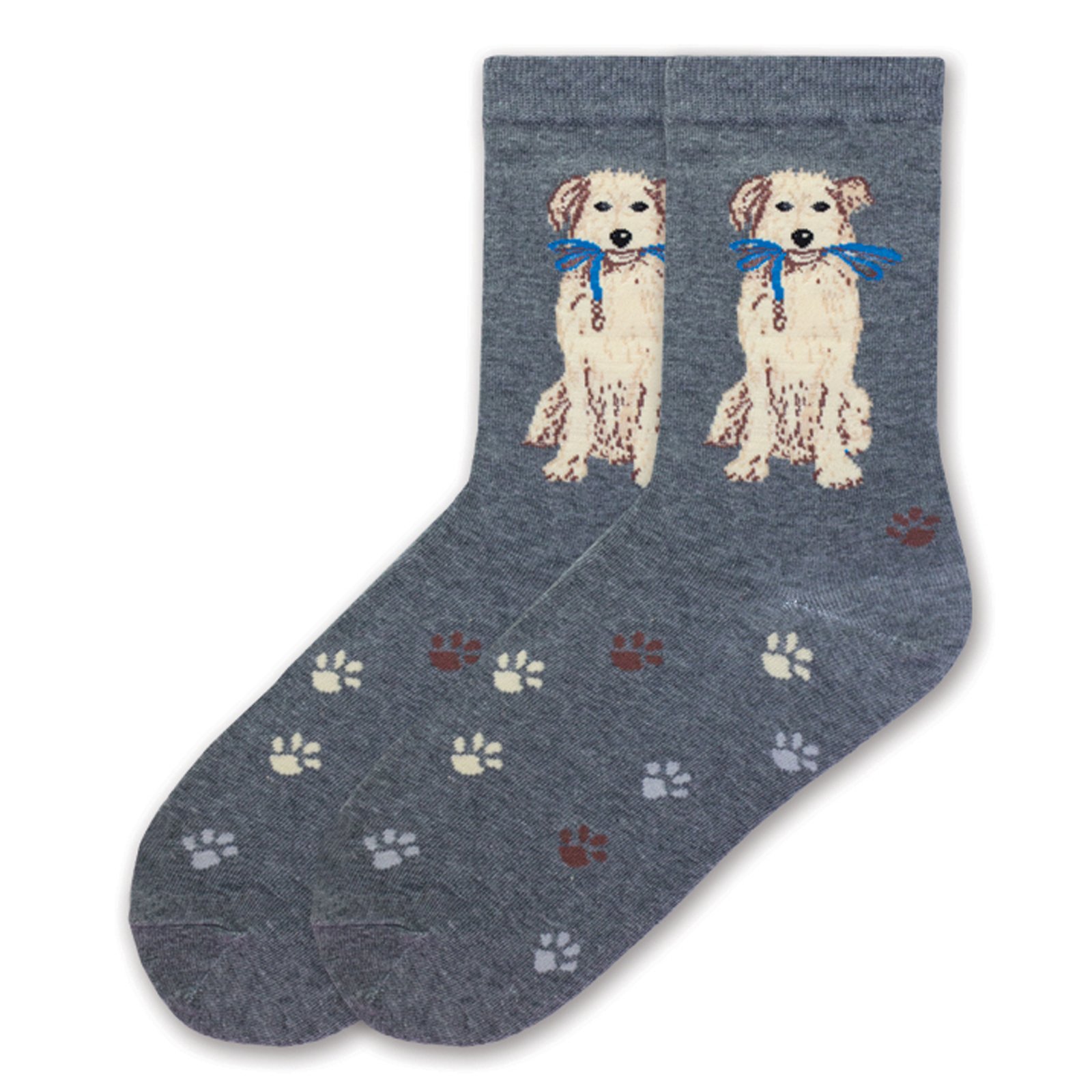 Women's Dog Lovers Novelty Gift Crew Socks (1-Pair)