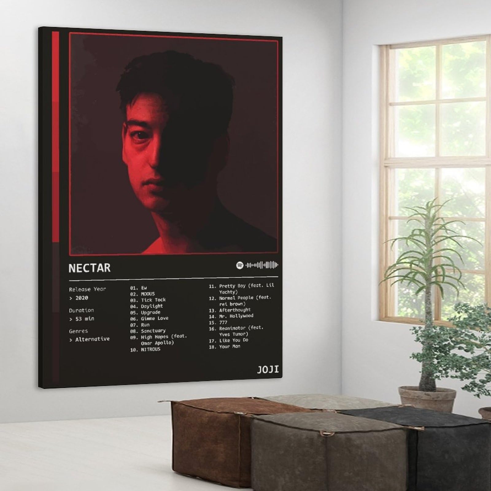 Joji - Álbum de Néctar (2020) para habitación, decoración de