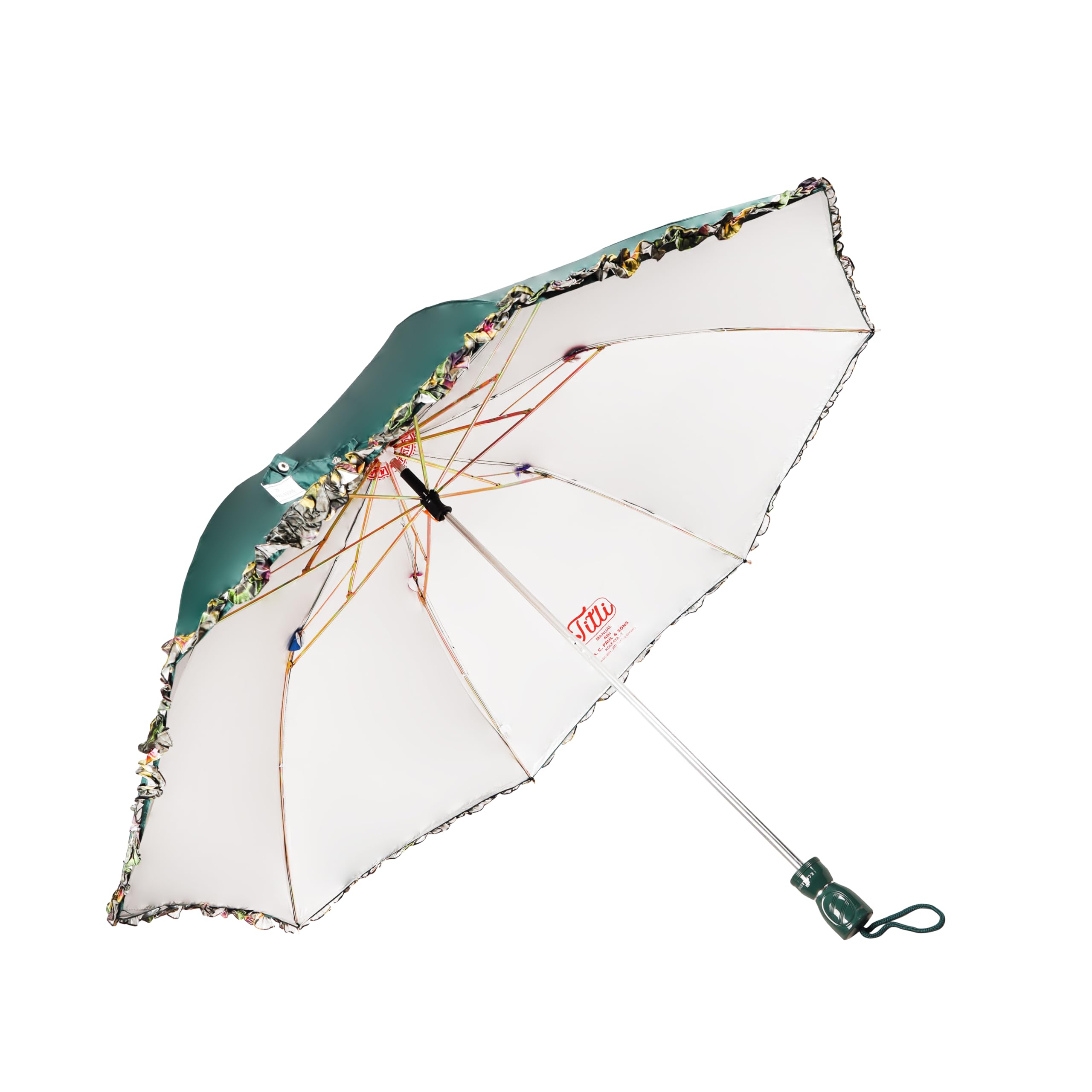 adi k.c. paul & sons Titli 2 fold 23-inch large umbrella for men & women | Bigger size umbrella | Umbrella (Multicolor)-picture-25