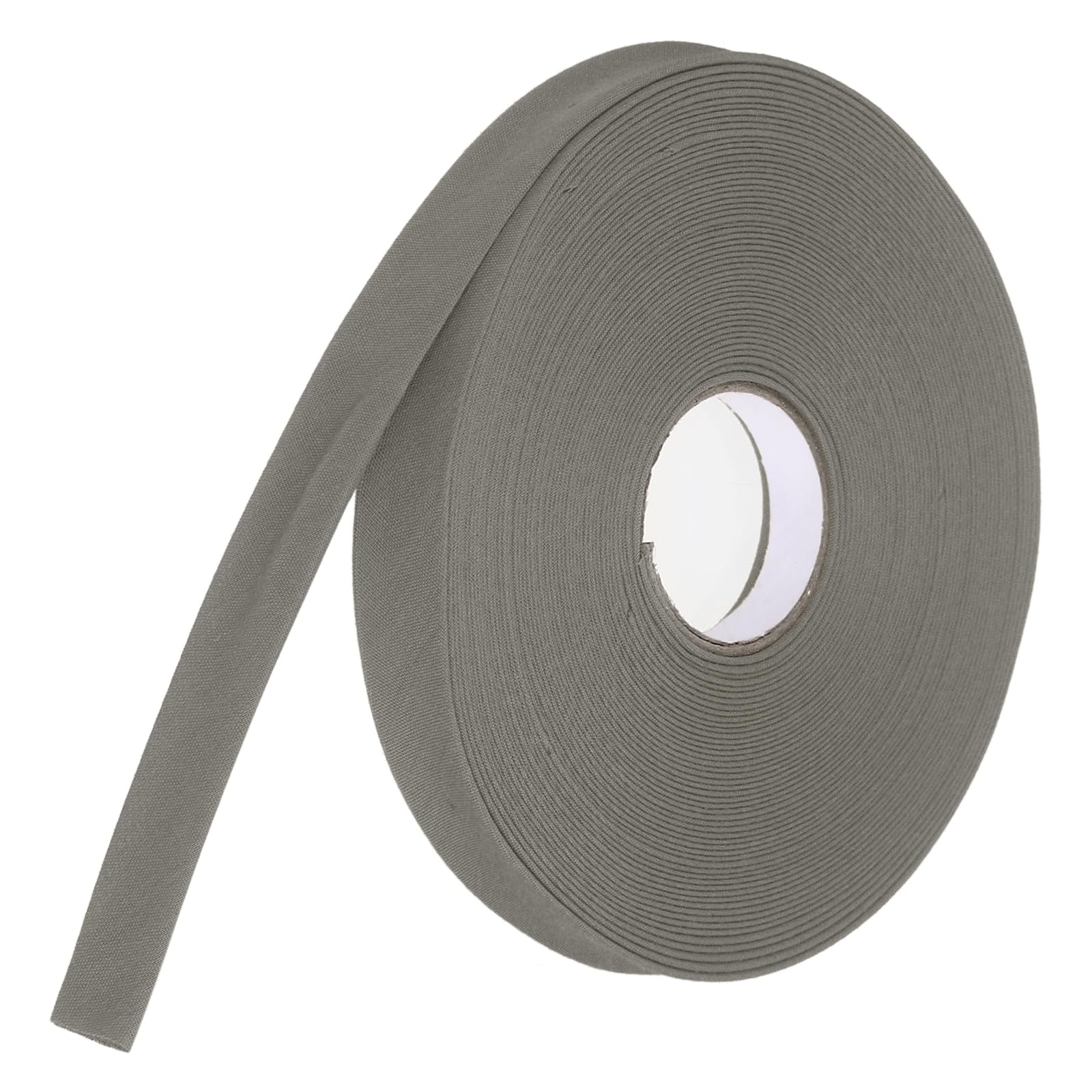 sourcing map 1.2cm Double Fold Bias Tape Polyester (Coffee 14.6m)