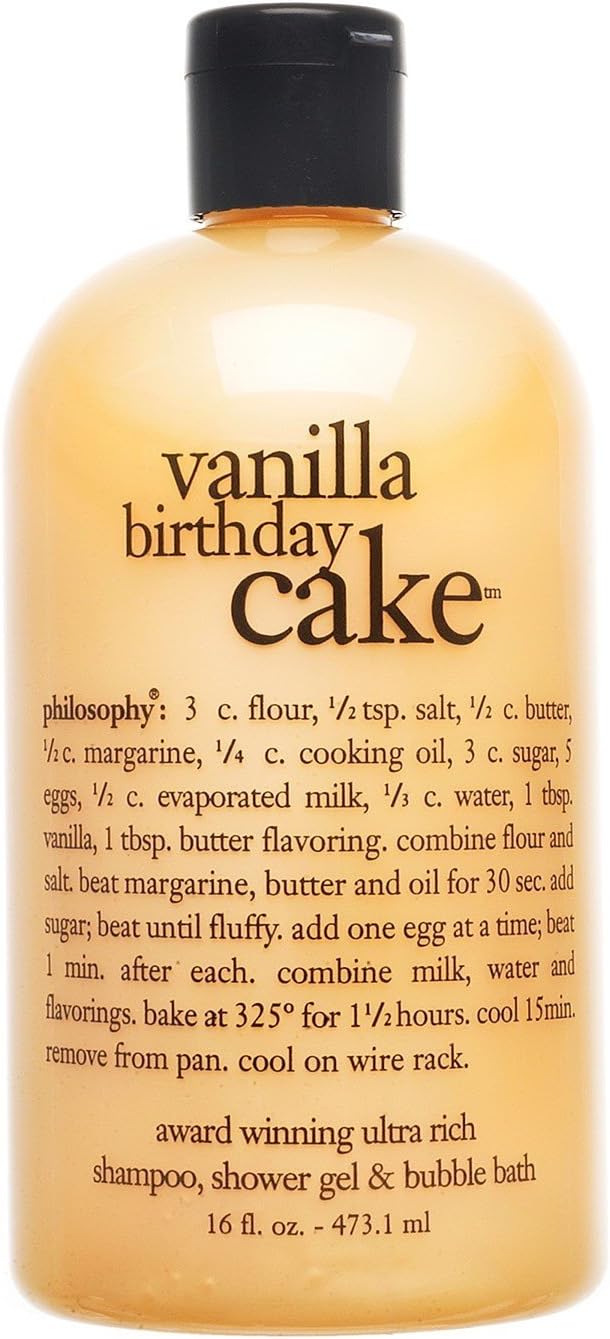 philosophy Vanilla Birthday Cake - for Unisex - 16 oz Bath Care