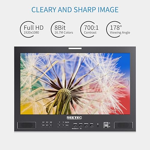 Miniatura 4 de SEETEC ATEM173S-CO 17.3 pulgadas Multi cámara director broadcast monitor de producción 4X SDI in out HDMI Waveform LUT HDR 1920x1080