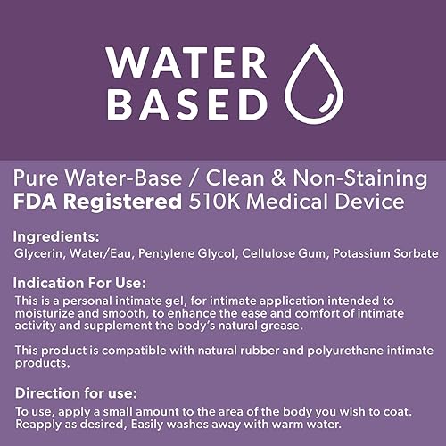 Miniatura 7 de Botellas de lubricante personal a base de agua de 3 ocho onzas para hombres y mujeres