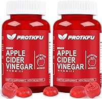ProTKFU Apple Cider Vinegar Gummies 1000mg Max Strength ACV with B12 & B6 - Vegan Detox Gut Health Digestion Energy Boost 120ct