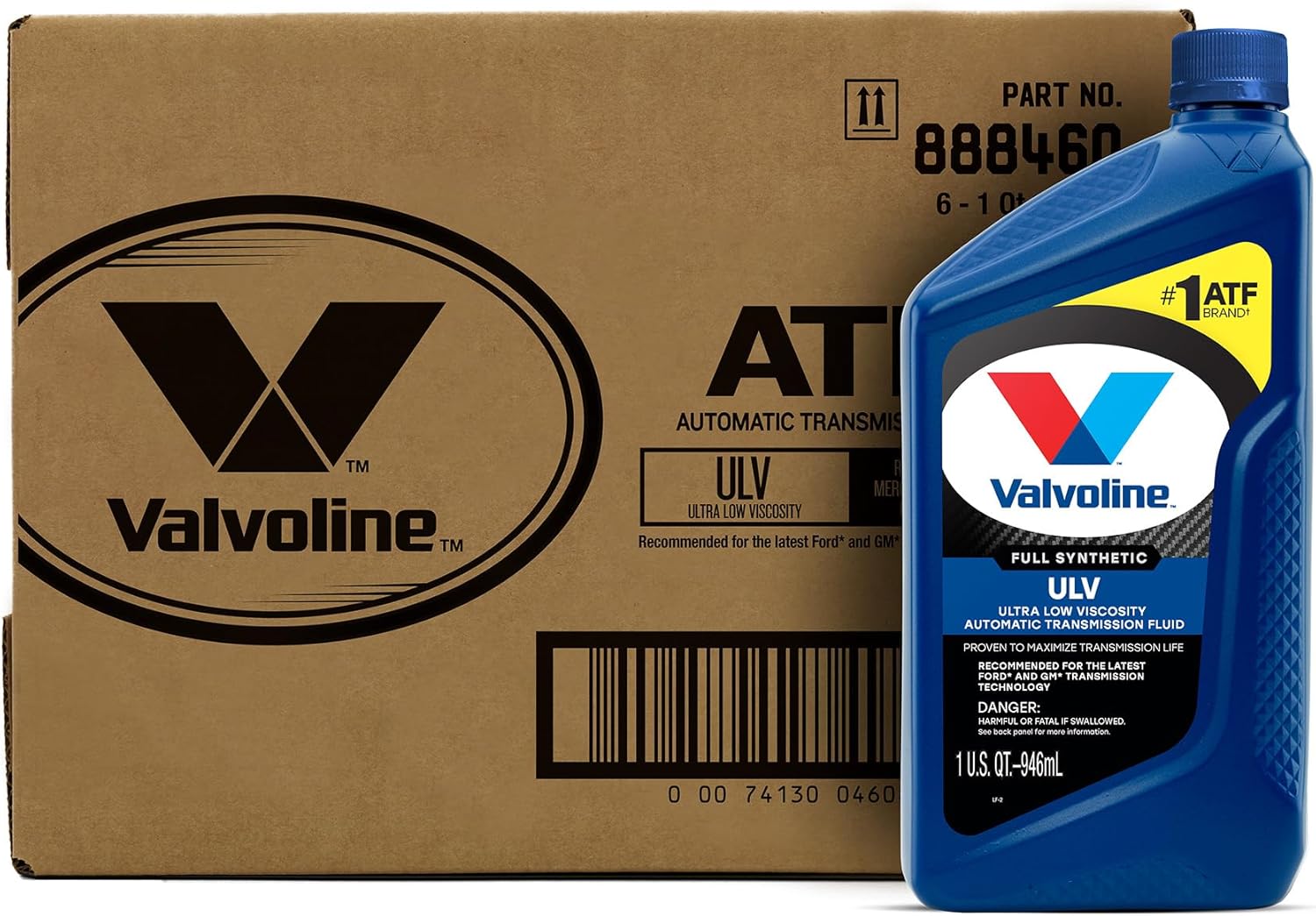 Valvoline ULV Transmission Fluid 1 QT, Case of 6