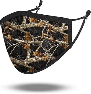 Camoflauge Black Shadows Print, 100% Cotton, Double Layer, Washable & Reusable, Non-Medical Face Mask