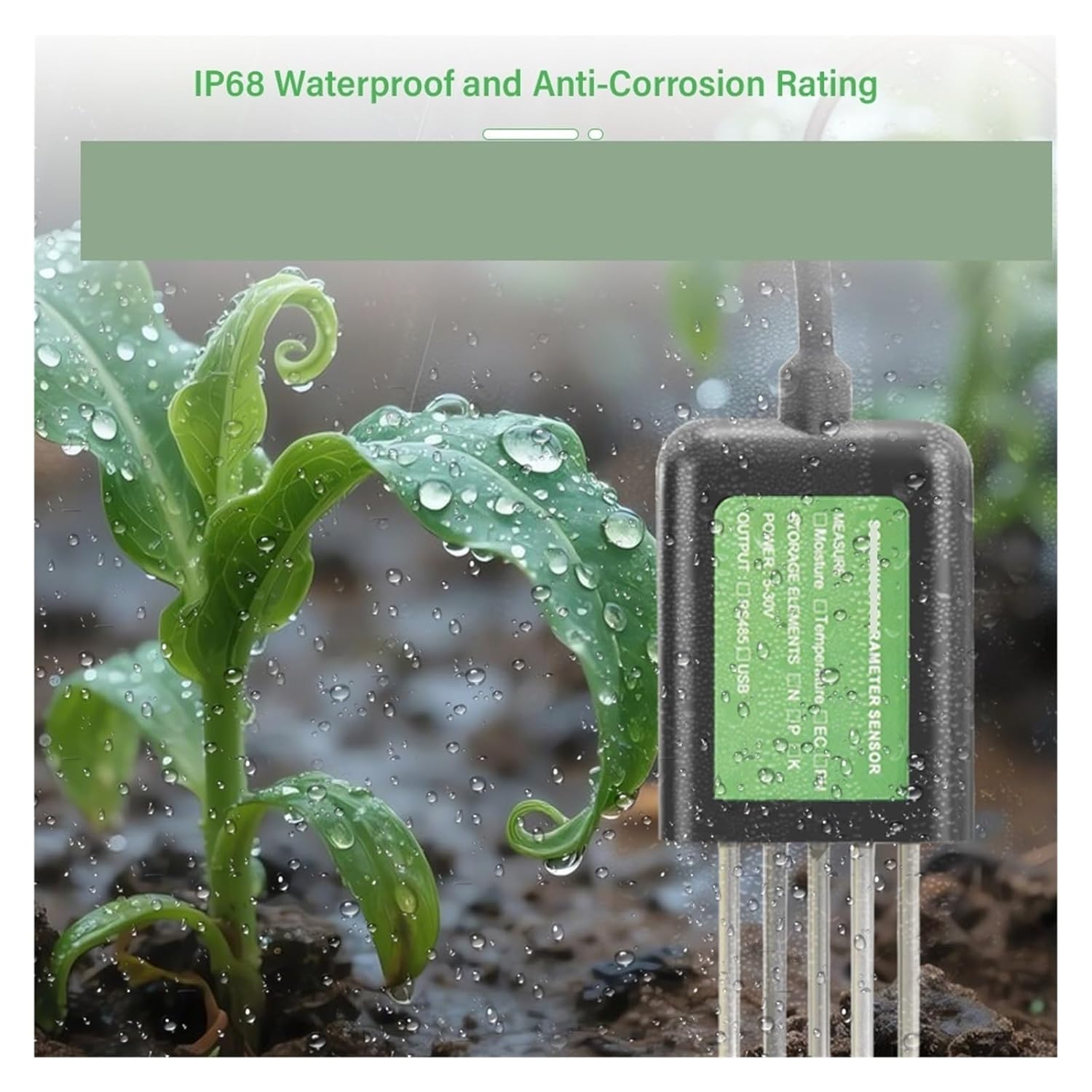 PH Meter Moisture Tester Soil Analyzer Smart Garden Soil Nutrient Sensor for Greenhouse Home Farmers