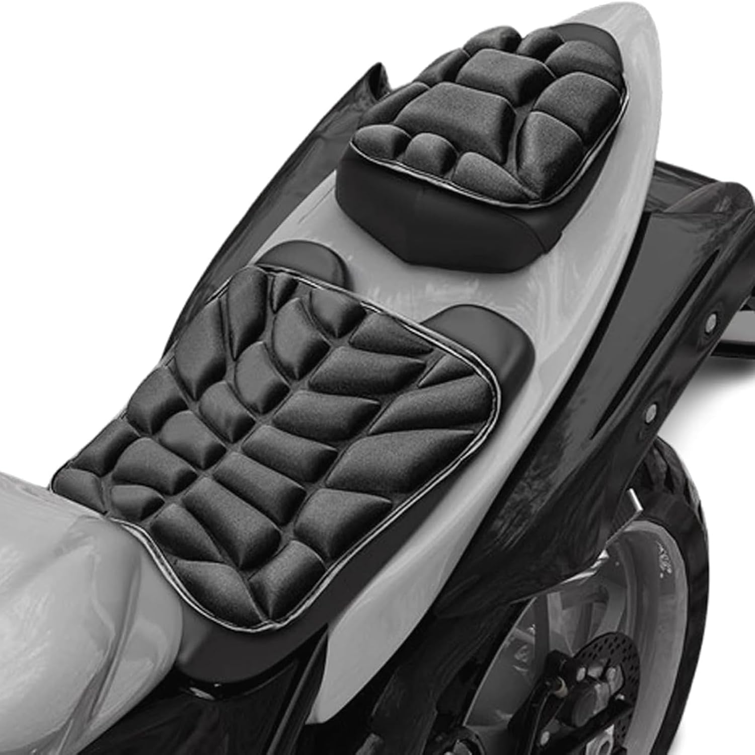 Motorcycle Seat Pad for Yamaha Mt 09 MT09 MT09 SP, 2Pcs Front&Rear EVA Shock-Absorbing Thickened Comfortable Cushion Durable Breathable Non-Slip Motorcycle Gear