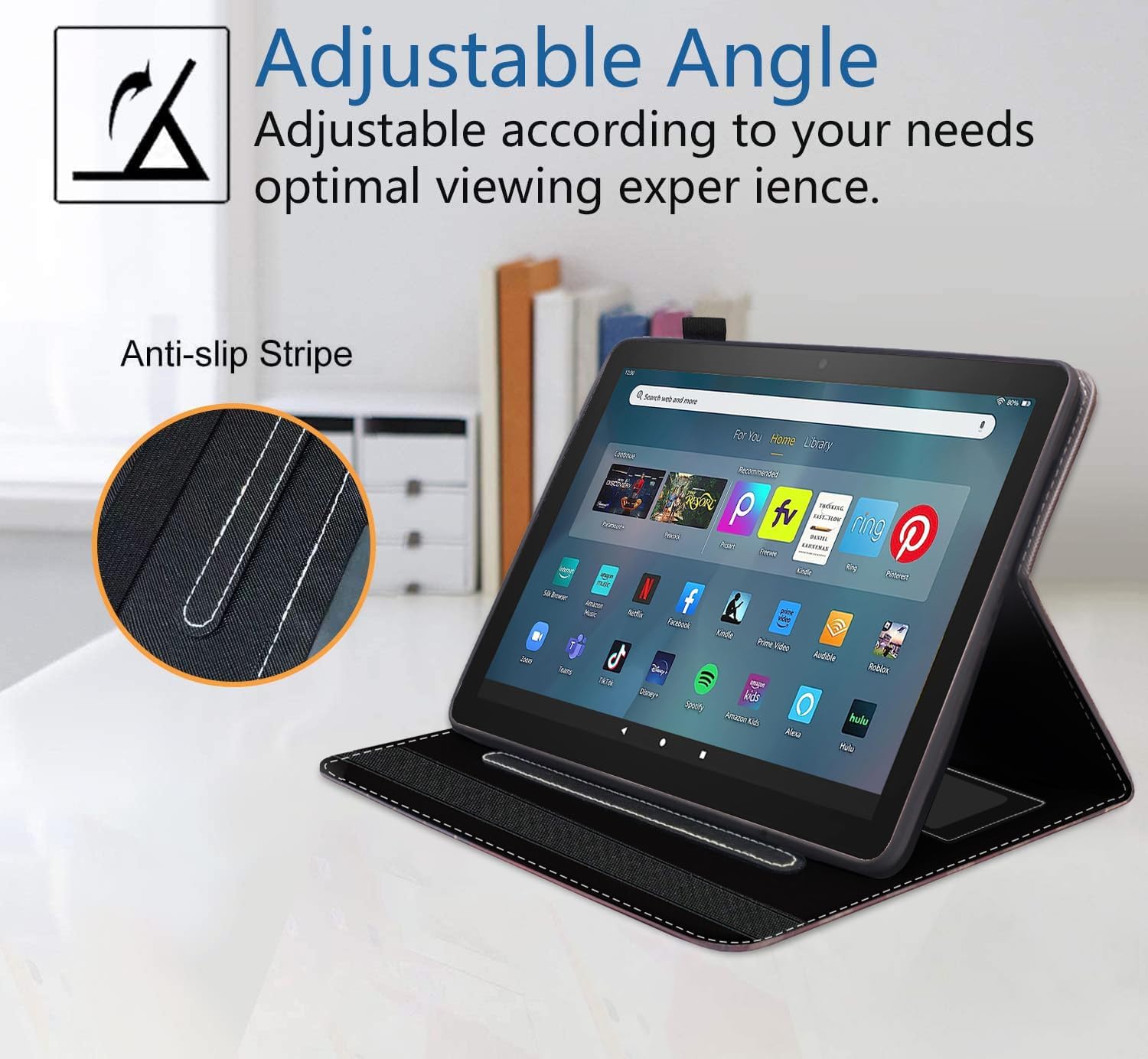 Case for All-New Amazon Fire Max 11 Tablet (11 Inch, 13th Generation, 2023 Release), Slim Folding Stand Folio Cover with Card Slot & Auto Wake/Sleep - Christian Quotes Bible Verse Psalm 46:5