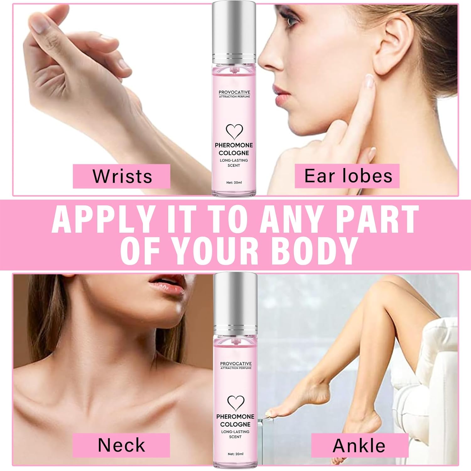 Richie House Pheromone Perfume for Women, Pheromone-Infused Roll-On Perfume for Women - 20ml Long-Lasting Scent to Unleash Allure & Confidence, Enhanced Attraction Formula - Image 7