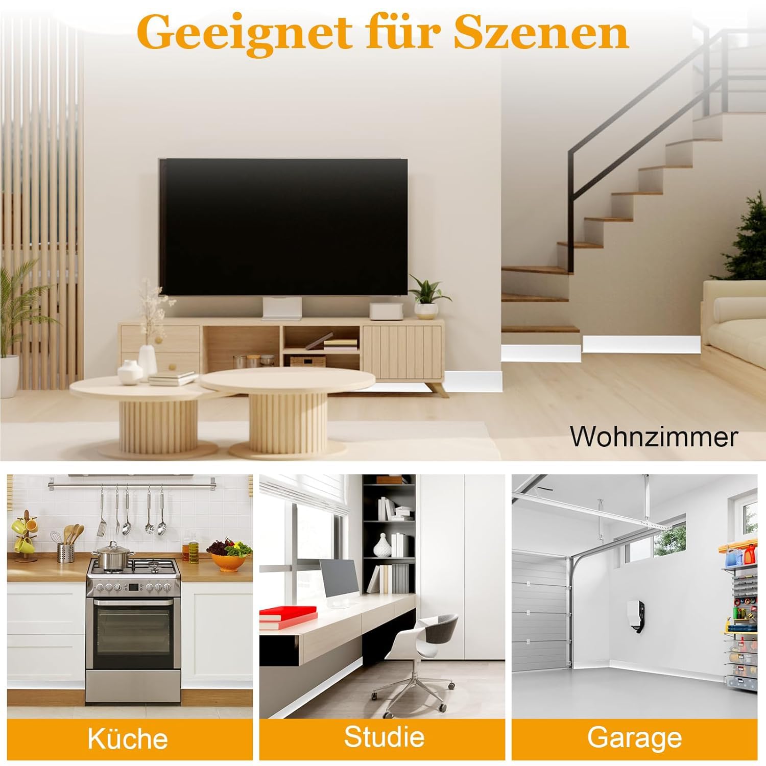 Flexibel Sockelleiste Selbstklebend 15m , Perfekte Haftung Auf Wände, Ohne Bohren, DIY-Renovierung Für Altbau Und Moderne Räume, Weiß