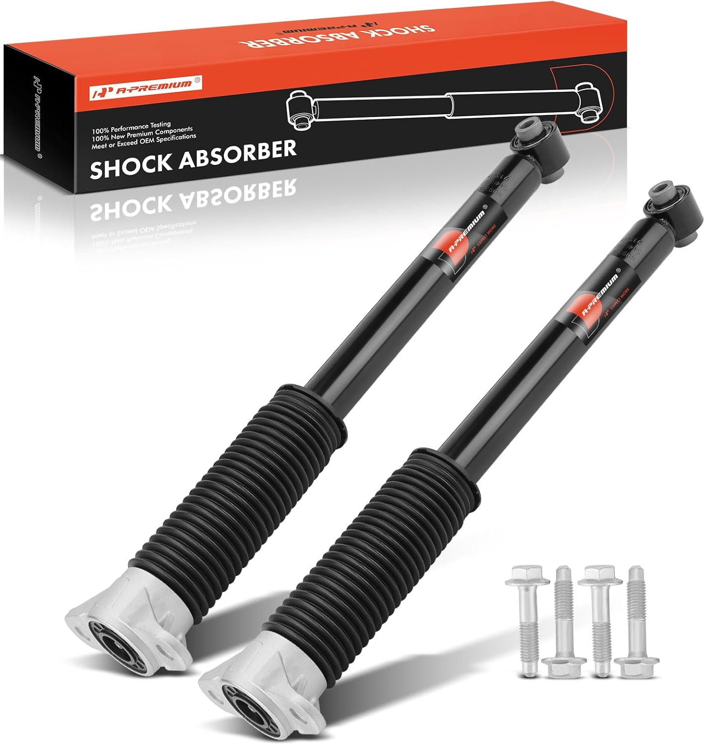 A-Premium Rear Shock Absorber Compatible with Tesla Model 3 2017-2021, Model Y 2020-2023, 2-PC Set