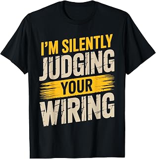 Funny Electrician Art for Men Women Electrical Electrician T-Shirt