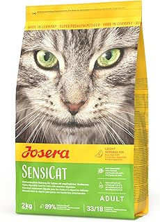 JOSERA SensiCat (1 x 2 kg) | Adult | Premium Trockenfutter für ausgewachsene empfindliche Katzen | Geflügel & Reis | extra verträgliche Rezeptur | weizenfrei | Katzenfutter | 1er Pack product image