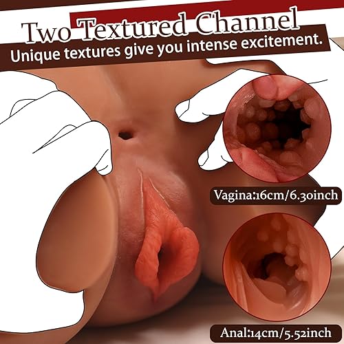 Miniatura 4 de Muñeca sexual BBW de 20.5 libras para hombres, muñeca sexual femenina AUSLOVE Torso con grandes tetas grandes, culo grande, juguete sexual realista