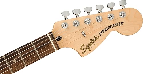 Miniatura 95 de Fender Squier Affinity Stratocaster - Paquete azul Lake Placid con amplificador Frontman 10G, estuche, afinador, cable de instrumento, correa, púas